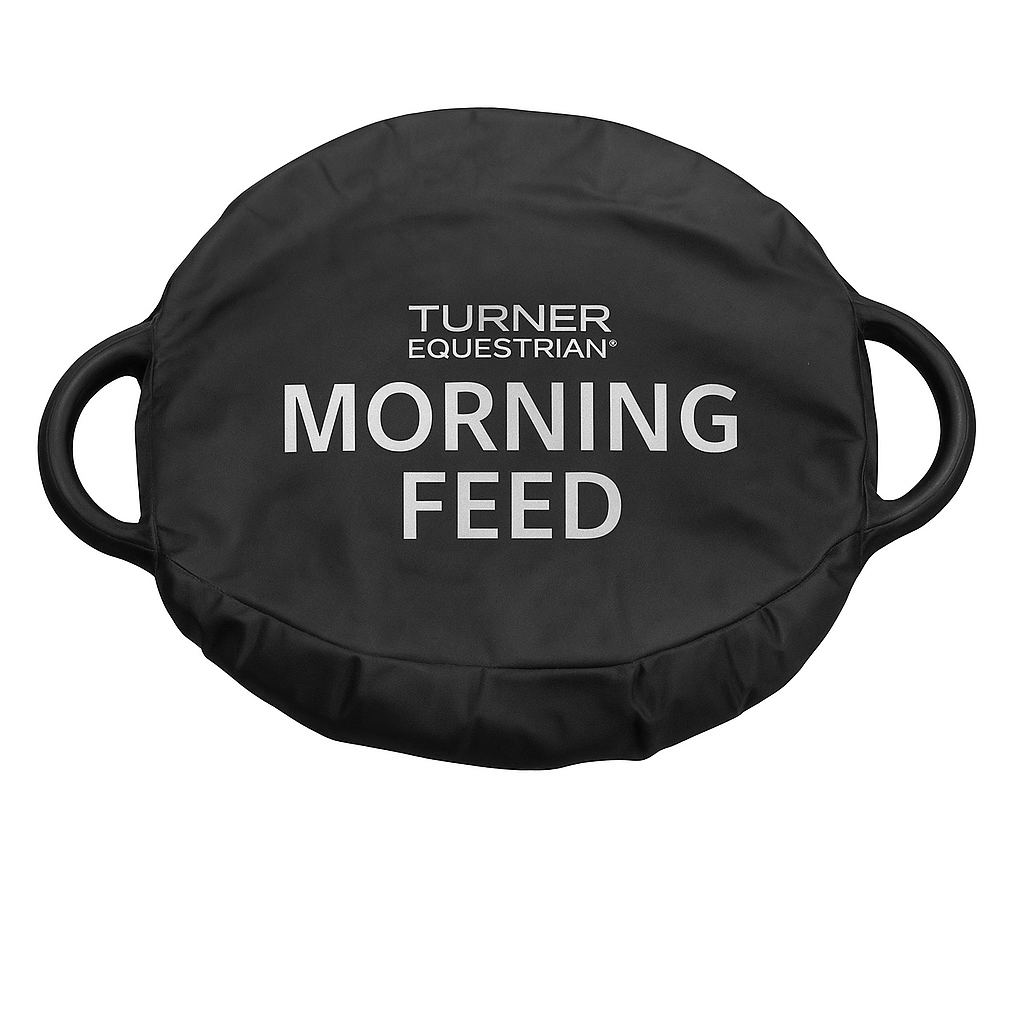 Feed Bucket Covers Close Up - Turner Equestrian