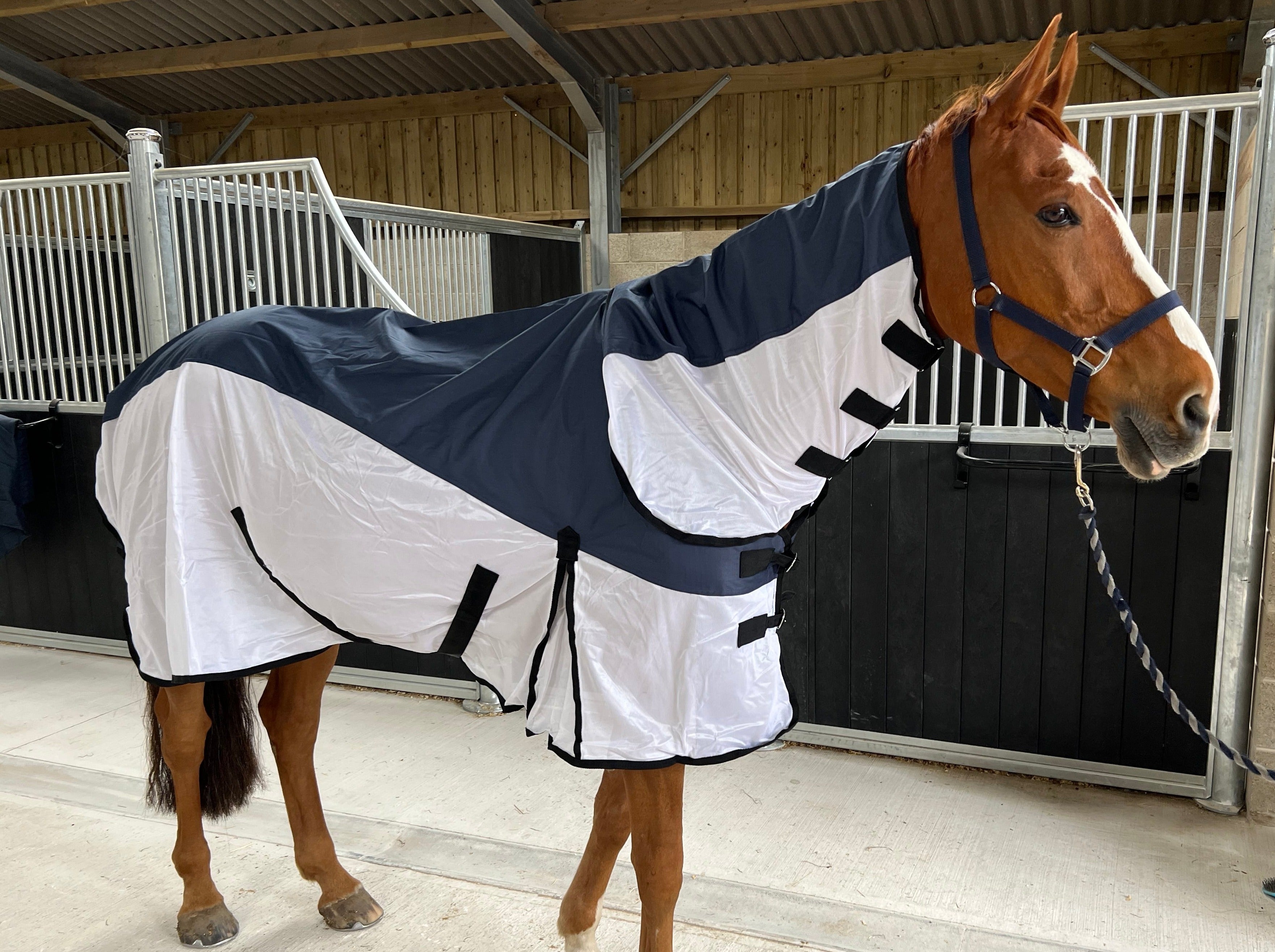 Hybrid Fly & Waterproof Mesh Sheet Turnout Rug - 600D Ripstop 0g Fill Upper Lining