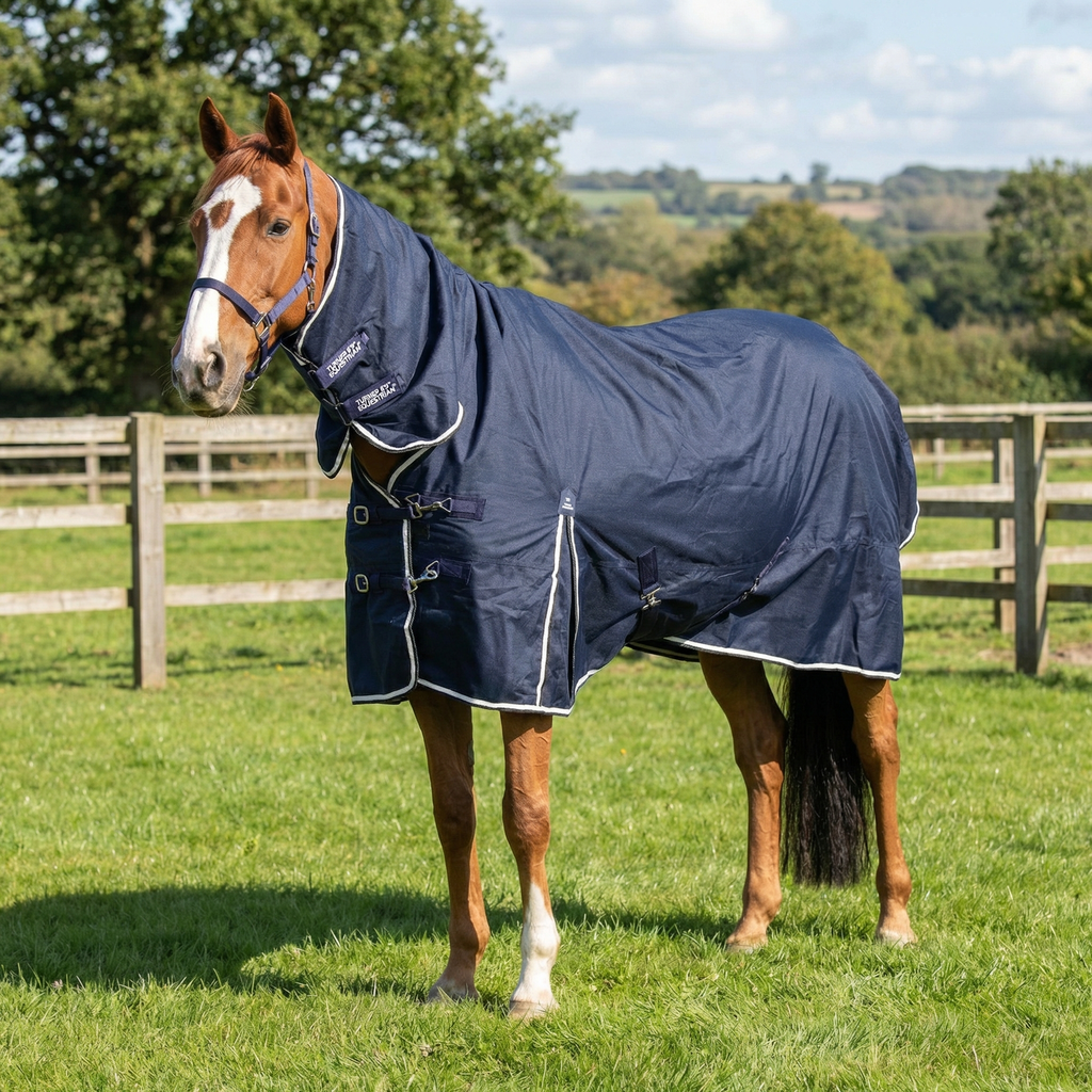 Lightweight Combo 600D Turnout Rug 50g Fill Navy