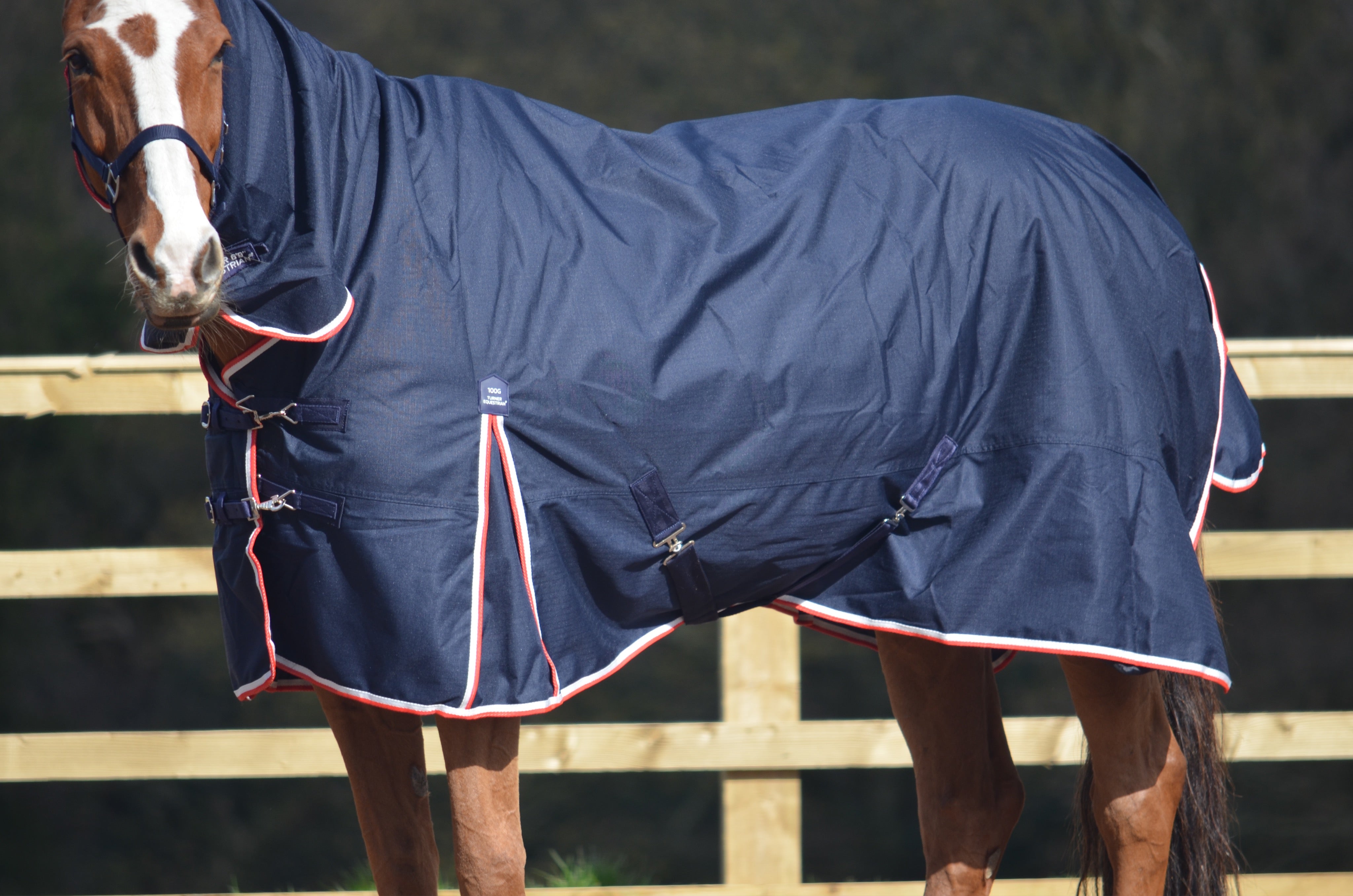 Lightweight Combo 600D Turnout Rug 100g Fill Navy