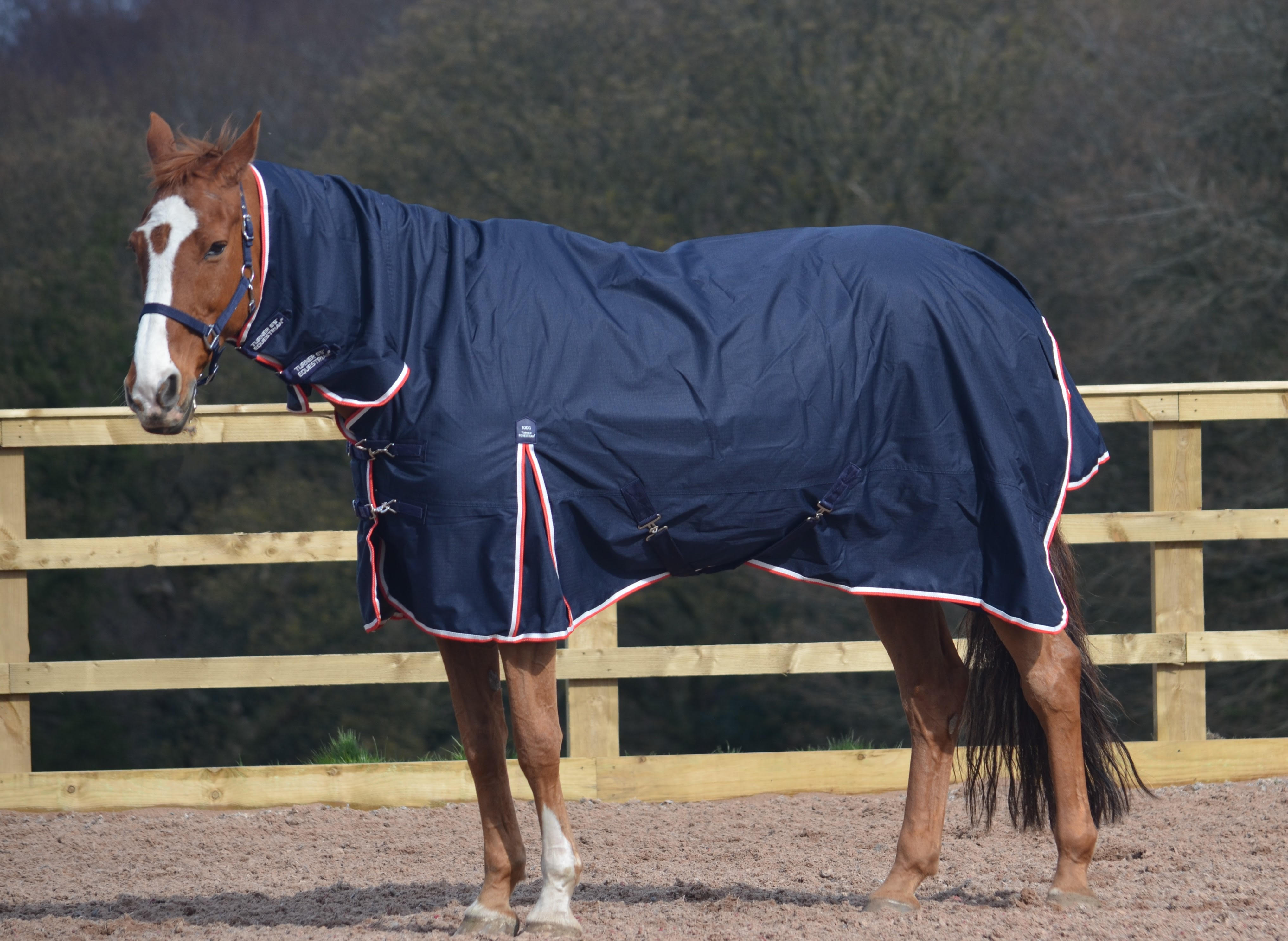 Lightweight Combo 600D Turnout Rug 100g Fill Navy
