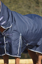 Load image into Gallery viewer, Lightweight Combo 600d Denier Turnout Rug 50g Fill Navy