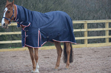Load image into Gallery viewer, Lightweight Combo 600d Denier Turnout Rug 100g Fill Navy