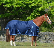 Load image into Gallery viewer, Lightweight 600 Denier Turnout Rug 100g Fill Navy
